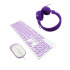 Kit de Teclado y Mouse Perfect Choice Farben 3 en 1, Alámbrico, USB, Morado (Español)  2