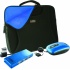 Perfect Choice Kit 3 en 1 para Netbook, Funda 10'' + Ratón + USB Hub, Negro/Azul