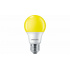 Philips Foco LED A19, Amarillo, Base E27, 8W, 120 Lúmenes, Blanco  1