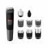 Philips Recortadora Multigroom series 5000, 9 Peines, Negro/Gris  1