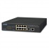 Switch Planet Gigabit Ethernet GSD-1008HP, 8 Puertos PoE 10/100/1000 + 2 Puertos Uplink, 20Gbit/s, 2000 Entradas - No Administrable  1