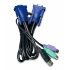 Planet Cable KVM-KC1-5, VGA/USB Macho - VGA/PS2 Hembra, 5 Metros, Negro  1