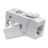 Platinum Tools Jack de Red Cat6, RJ-45, EZ-SnapJack, Blanco