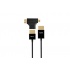 PNY Kit Cable HDMI 3 en 1, 3.6 Metros, Negro  3