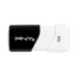 Memoria USB PNY Compact Attaché, 16GB, USB 2.0, Negro/Blanco  1