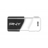 Memoria USB PNY Compact Attaché, 64GB, USB 2.0, Negro/Blanco  1