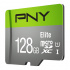 Memoria Flash PNY, Elite, 128GB MicroSDXC UHS-I Clase 10  3