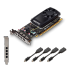 Tarjeta de Video PNY NVIDIA Quadro P1000, 4GB 128-bit GDDR5, PCI Express x16 3.0 - incluye 4 adaptadores Mini DisplayPort - DisplayPort  2
