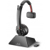 Poly Monoaural Savi 8210 UC, Inalámbrico, DECT, Negro