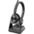 Poly Audífonos Savi 7300 Office, Inalámbrico, DECT, Negro  2