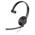 Poly Monoaural con Micrófono Blackwire 5210, Alámbrico, USB A, Negro/Rojo  1