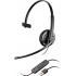 Poly Audífonos con Micrófono Blackwire Monoaural C310, Alámbrico, USB, Negro  1