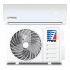 Prime Aire Acondicionado Minisplit Inverter 38190, 12000 BTU/h, 1.100W, Frío/Calor, 110V, Blanco