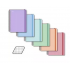 Printaform Cuaderno Profesional PRUARPC5, 200 Hojas de Cuadro Chico 5mm, Multicolor