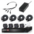 Provision-ISR Kit de Vigilancia KIT-2MP-4X4-FREE-CABLE de 4 Cámaras y 4 Canales, con Grabadora DVR