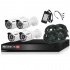 Provision-ISR Kit de Vigilancia PRO44AHDKIT de 4 Cámaras y 4 Canales, con Grabadora DVR, Cables y Fuente de Poder  1