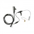 Pryme Cable para Micrófono para Radio SNP2W20BF, Negro, para ICOM  1