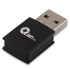 Qian Adaptador de Red USB NW1550, Inalámbrico, WLAN, 150 Mbit/s, 2.4GHz, Antena de 2dBi