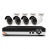 Qian Kit de Vigilancia QKC4D81901 de 4 Cámaras CCTV Bullet y 8 Canales, con Grabadora  1
