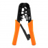 Qian Pinza Ponchadora QYZ-042CT, RJ-11/RJ-45, Negro/Naranja  1