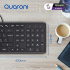 Teclado Quaroni TAQ01, Alámbrico, USB, Negro (Español)  3