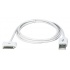 QVS Cable USB A Macho - Apple 30-p Macho, 1 Metro, Blanco, para iPhone/iPod/iPad  1