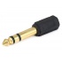 QVS Adaptador de Audio 6.5mm Macho - 3.5mm Hembra, Negro  1