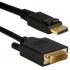 QVS Cable DisplayPort Macho - DVI Macho, 1.8 Metros, Negro  1