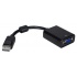 QVS Adaptador DisplayPort Macho - VGA Hembra, Negro