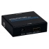 QVS Convertidor HDMI Hembra - HDMI Hembra + Toslink hembra + RCA Hembra + 3.5mm Hembra, Negro  1