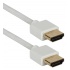 QVS Cable HDMI de Alta Velocidad con Ethernet HDMI Macho - HDMI Macho, 3 Metros, Blanco  1