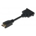 QVS Cable HDMI Macho - DVI Hembra, 50cm, Negro  1