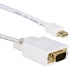 QVS Cable mini DisplayPort Macho - VGA Macho, 3 Metros, Blanco  1