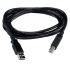QVS Cable USB A Macho - USB B Macho, 3 Metros, Negro, 3 Piezas  1