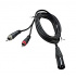 Radox Cable AUX XLR Macho - 2 x RCA Macho, 3 Metros