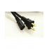 Radox Cable de Poder Tipo Panasonic Hembra - Macho, 1.5 Metros, Negro - Imagen adicional 1