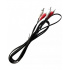 Radox Cable AUX 2 x RCA Macho - 2 x RCA Macho, 1.80 Metros, Negro  1