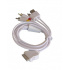 Radox Cable AUX Dock Macho - 3x RCA/USB-A Macho, 1.2 Metros, Blanco  1