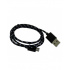 Radox Cable USB A Macho - Micro USB Macho, 1 Metro, Negro