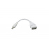 Raspberry Cable Adaptador Micro USB Macho - USB OTG Hembra, Blanco