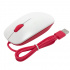 Mouse Raspberry Óptico Official, Alámbrico, USB, 1200DPI, Rojo/Blanco  3