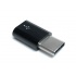 Raspberry Adaptador Micro USB Hembra - USB-C Macho, Negro  1