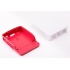 Raspberry Carcasa para Pi 4, Blanco/Rojo - No Incluye Placa  3