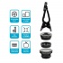 Redlemon Kit de Lentes 3 en 1 67714-Bl, para Celular y Tablet, Negro, 3 Piezas - Imagen adicional 3
