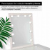 Tira de 10 Luces LED para Espejo de Tocador, Tipo Vanidad Hollywood, Autoadheribles, 3 Tonos de Luz - - Imagen adicional 5