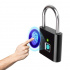 Redlemon Candado de Huella Digital de Batería Recargable, 10 Huellas, Negro  3