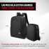Redlemon Mochila de Poliéster 80880 para Laptop 17" y Cámara Fotográfica, Negro  5