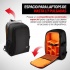 Redlemon Mochila de Poliéster 80880 para Laptop 17" y Cámara Fotográfica, Negro  8