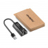 Redlemon Adaptador de Red USB A Macho - Ethernet RJ45, 10/100/1000Mbit/s, Negro  3