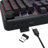 Teclado Gamer Redragon Volcano Pro K526 LED, Inalámbrico, USB/Bluetooth, Negro, Español - Imagen adicional 3
